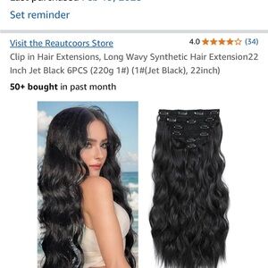 Jet Black Clip-in Hair Extensions